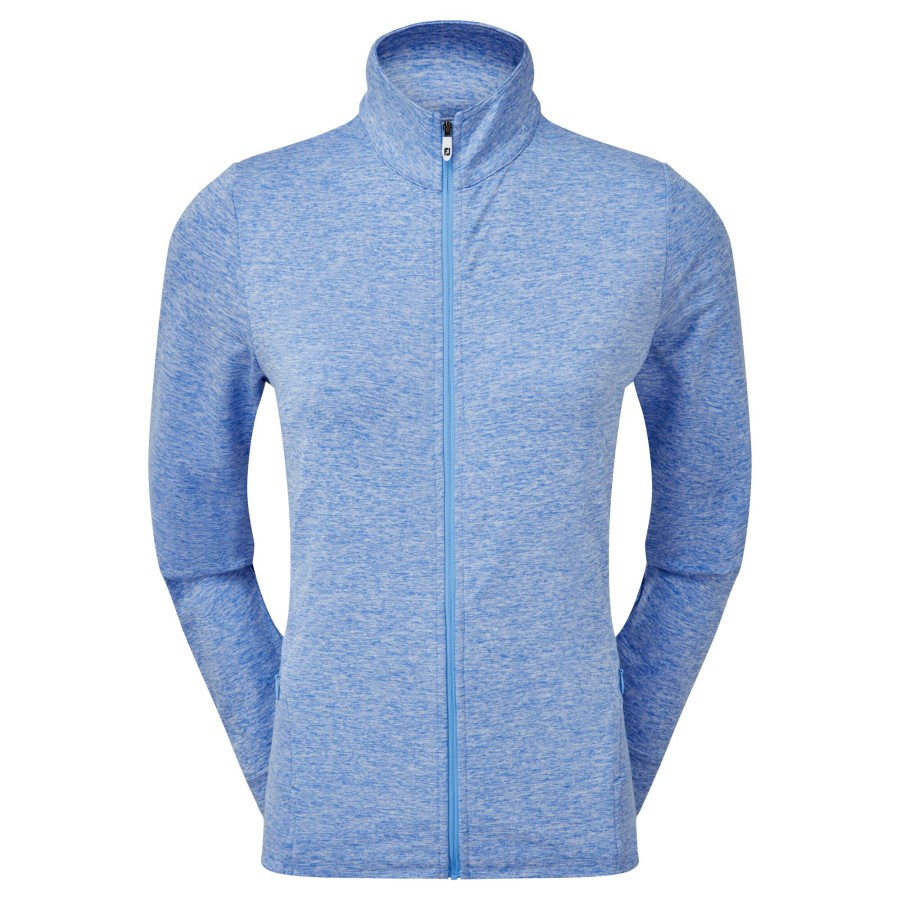 Kvinners Helglidelåsstrikk Mellomlag Footjoy Norge Heather Blue Jay