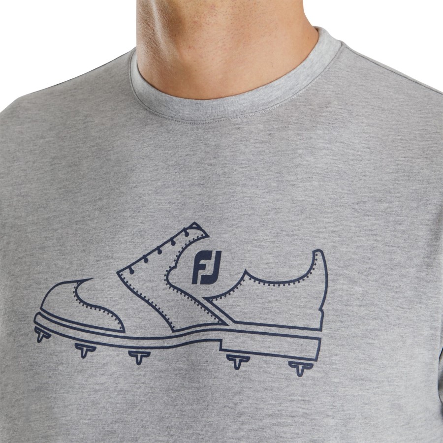 Grå Footjoy Norge Fj Heritage Grafisk T-skjorte
