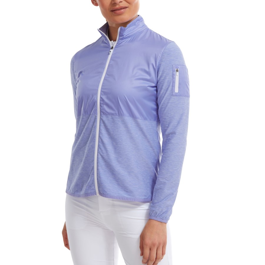 Footjoy Norge Violet Full-zip Space Dye Mellomlag