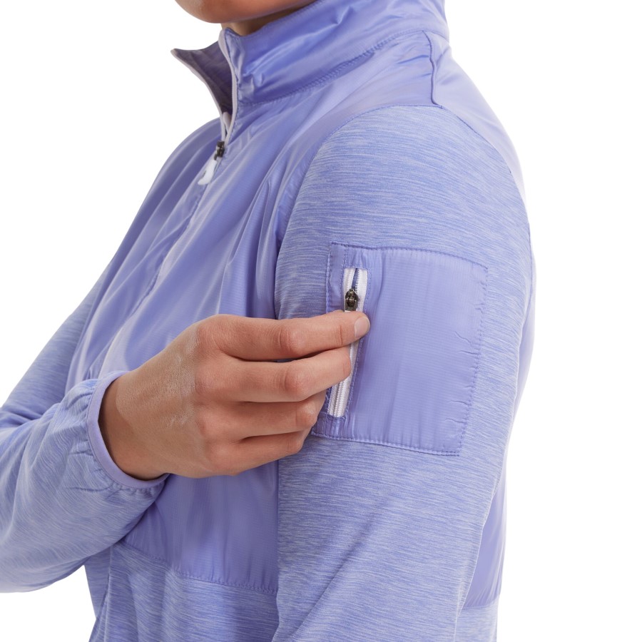 Footjoy Norge Violet Full-zip Space Dye Mellomlag
