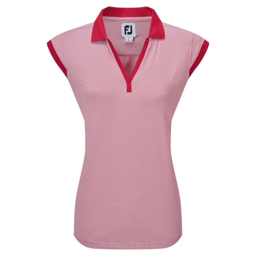 Rød-hvit Footjoy Norge Ende På Ende Stripe Lisle