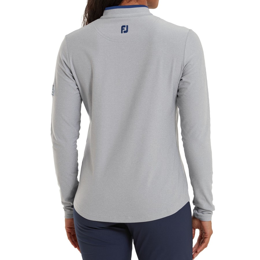 åpen Strikk Mellomlag Dame Antikk Sølvåpen Blå Footjoy Norge