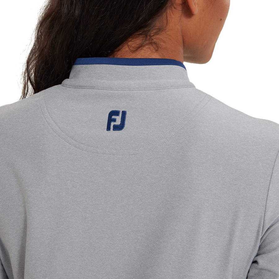 åpen Strikk Mellomlag Dame Antikk Sølvåpen Blå Footjoy Norge