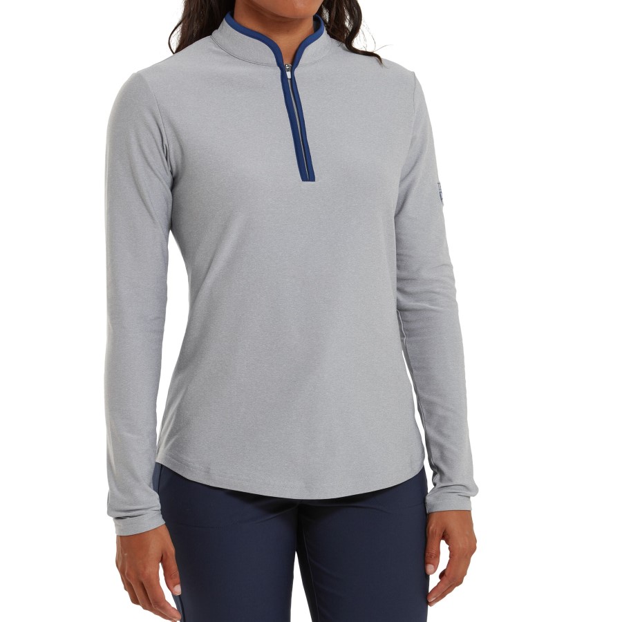 åpen Strikk Mellomlag Dame Footjoy Norge Antikk Sølvåpen Blå