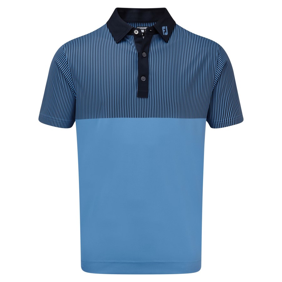 Glatt Piké Konstruert Vertikalt Trykk Footjoy Norge Lagune-marine