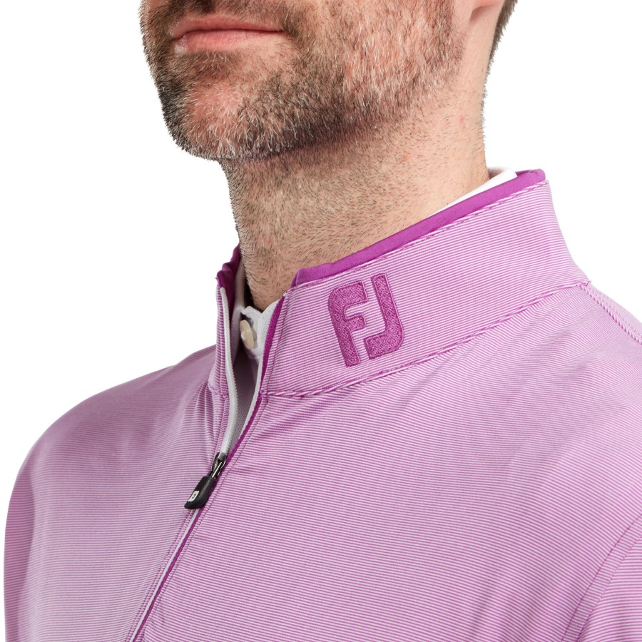 Mulberry-hvit Lett Mikrostripe Chill-out Footjoy Norge