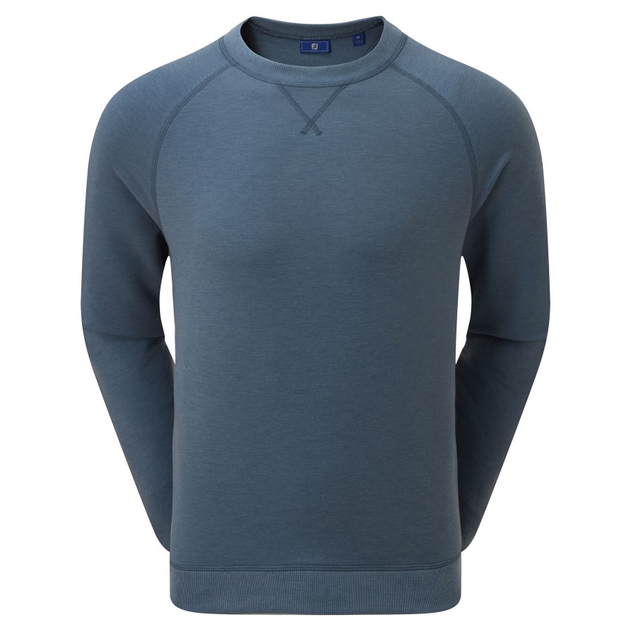 French Terry Crew Neck Genser Ink Footjoy Norge