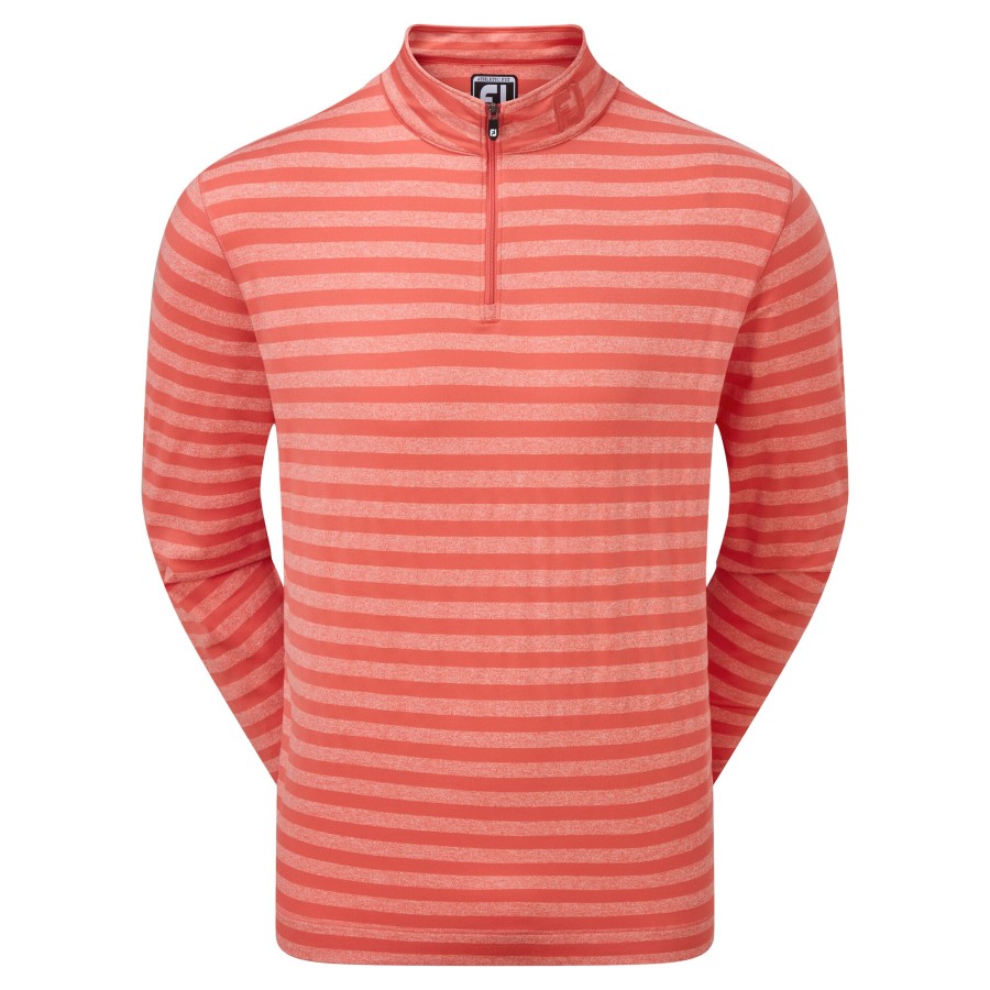 Fersken Jersey Tonal Stripe Chill-out Footjoy Norge Orange