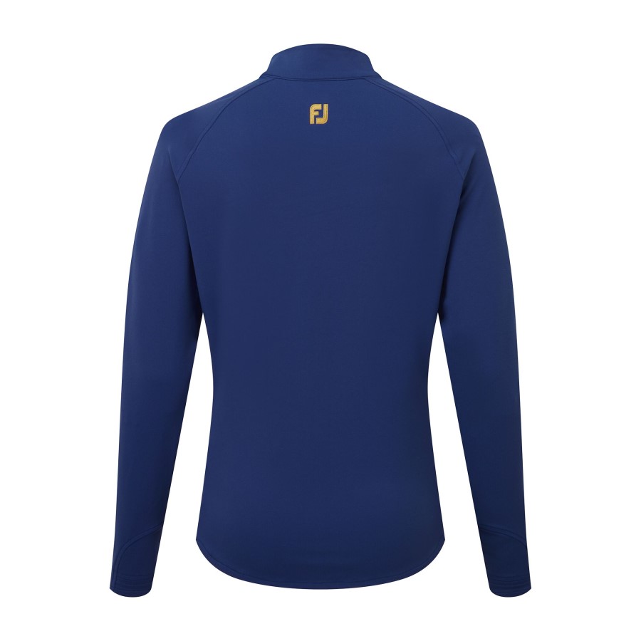 åpen Blå-tartan Footjoy Norge åpen Hybridjakke Med Full Glidelås Dame