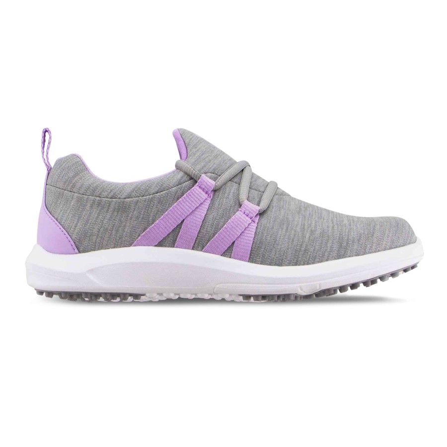 Fj Fritid Slip-on Kvinner-forrige Sesong Stil Footjoy Norge Grey-orchid
