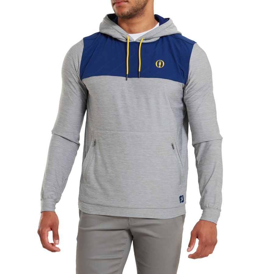 åpen Hybrid Hettegenser Footjoy Norge Sølv-åpen Blå