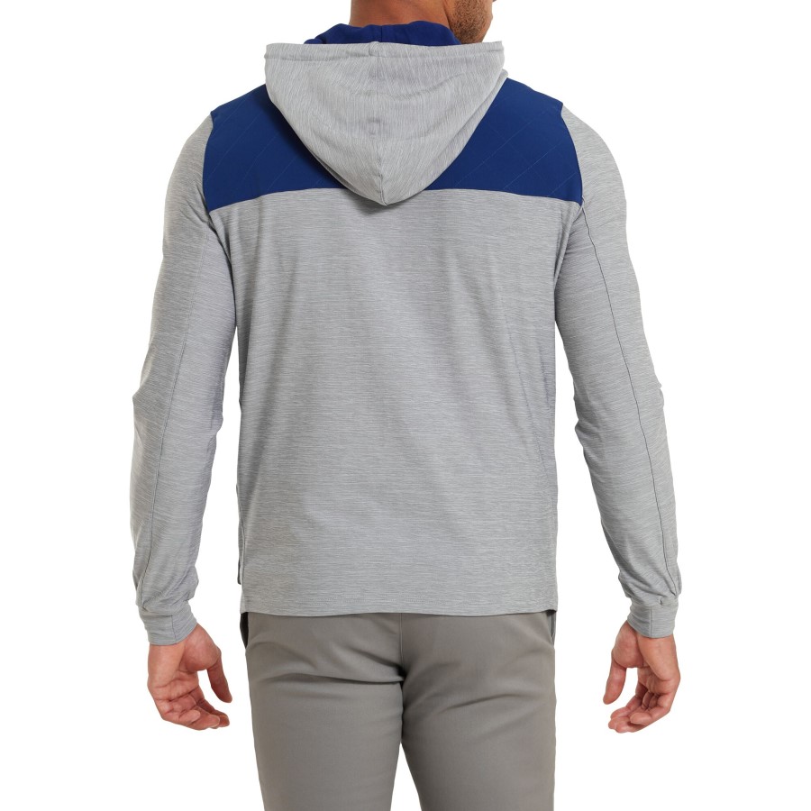 åpen Hybrid Hettegenser Footjoy Norge Sølv-åpen Blå