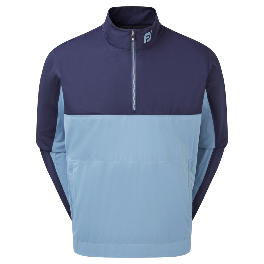 Footjoy Norge Navy-denim Fj Hydroknit 1-2 Zip