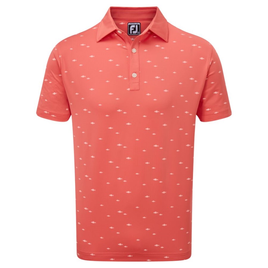 Fiskeskole Print Lisle Orange Footjoy Norge