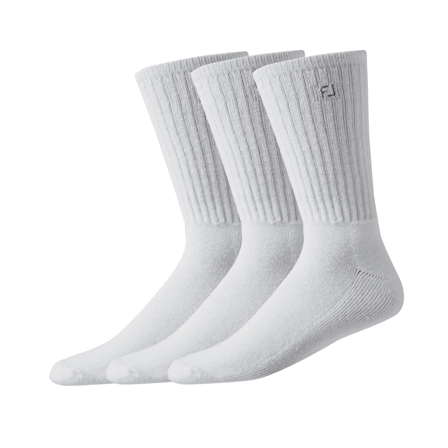 Comfortsof Crew 3 Par Pakke Footjoy Norge Hvit