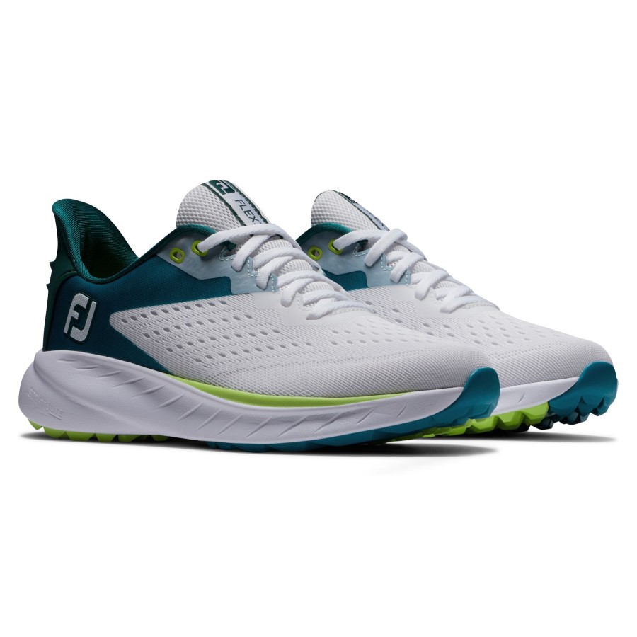 Footjoy Norge Flex Xp Kvinner White-teal-lime