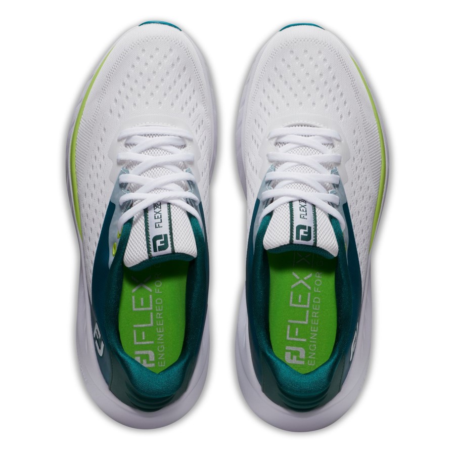 Footjoy Norge Flex Xp Kvinner White-teal-lime