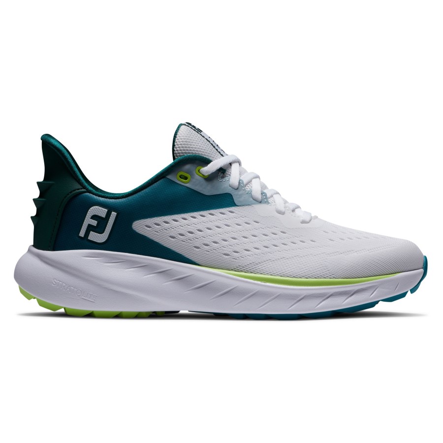 Footjoy Norge White-teal-lime Flex Xp Kvinner