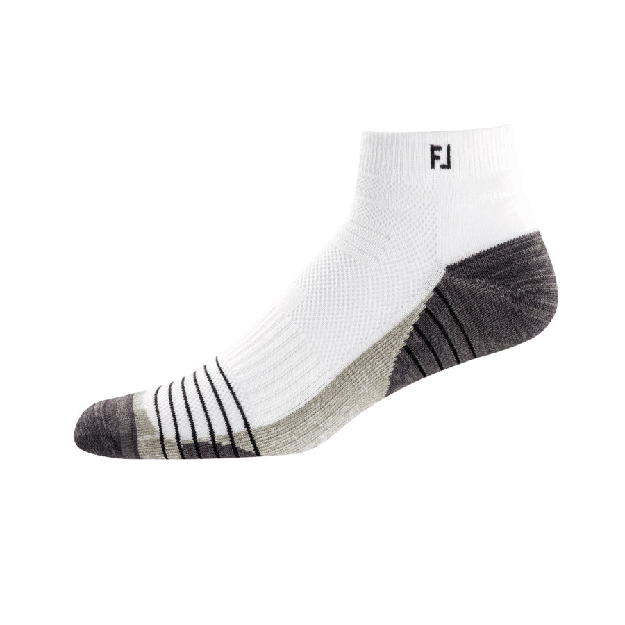 White Footjoy Norge Techsof Tour Quarter