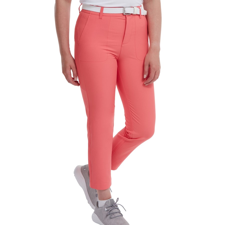 Stretch Cropped Bukser Bright Coral Footjoy Norge