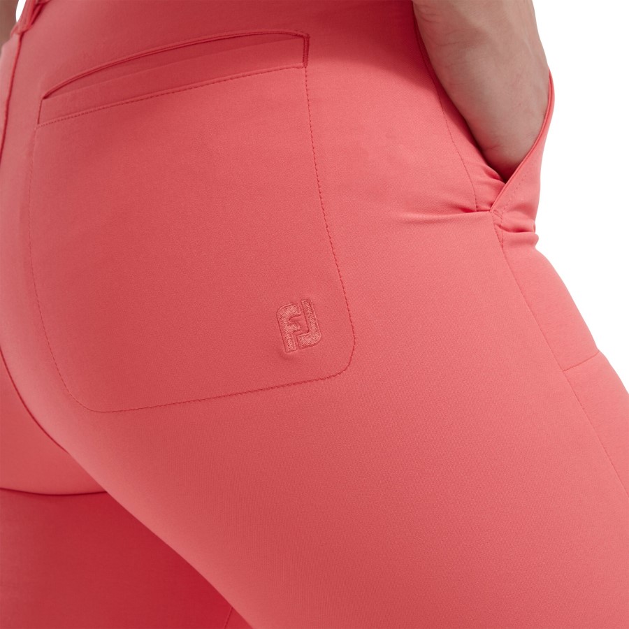 Stretch Cropped Bukser Bright Coral Footjoy Norge
