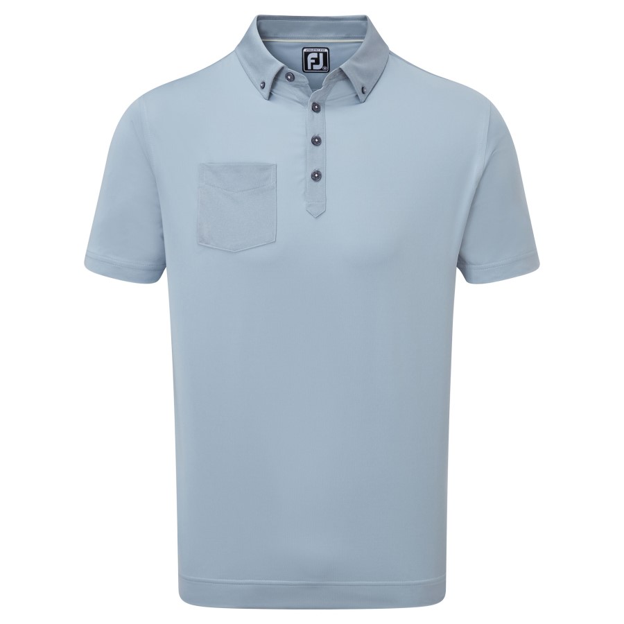 Tonal Trim Solid Med Pocket Lisle Footjoy Norge Grå