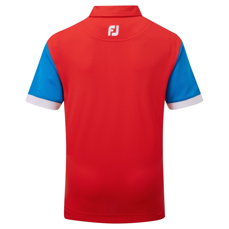 Junior Fargeblokk Pique Gråhvit Footjoy Norge