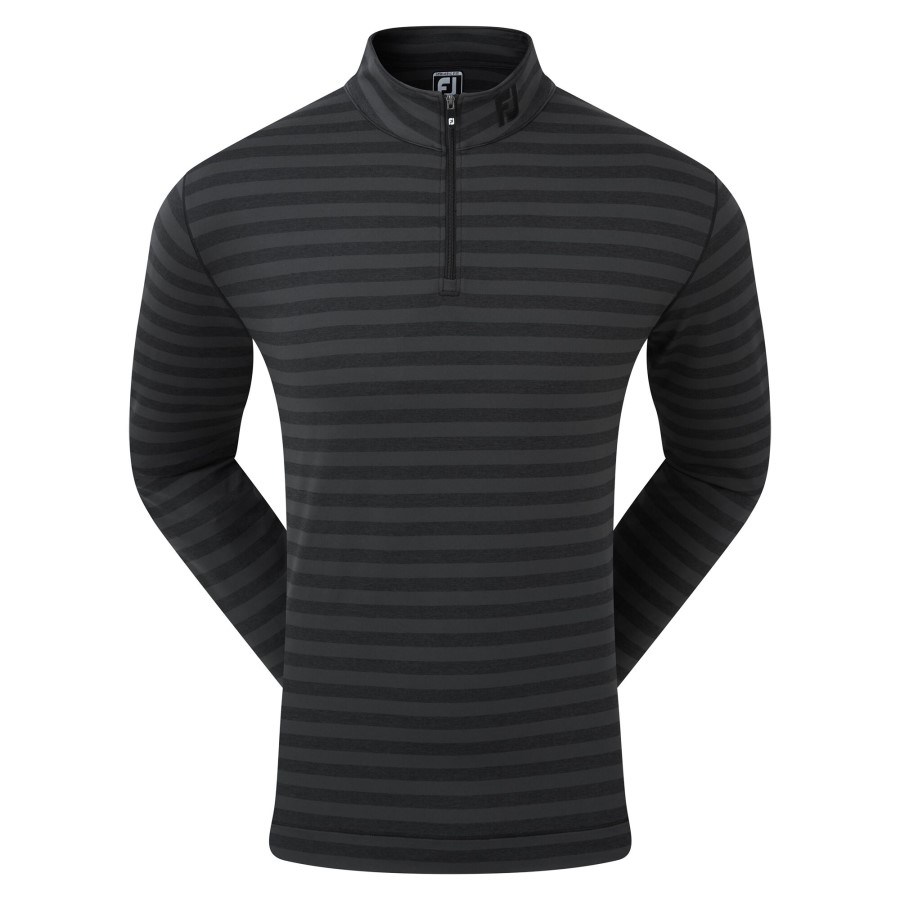 Footjoy Norge Svart Fersken Jersey Tonal Stripe Chill-out
