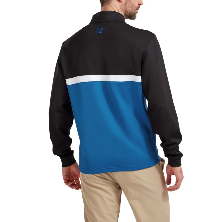Footjoy Norge Color Blocked Chill-out Genser Svart-kongelig-hvit