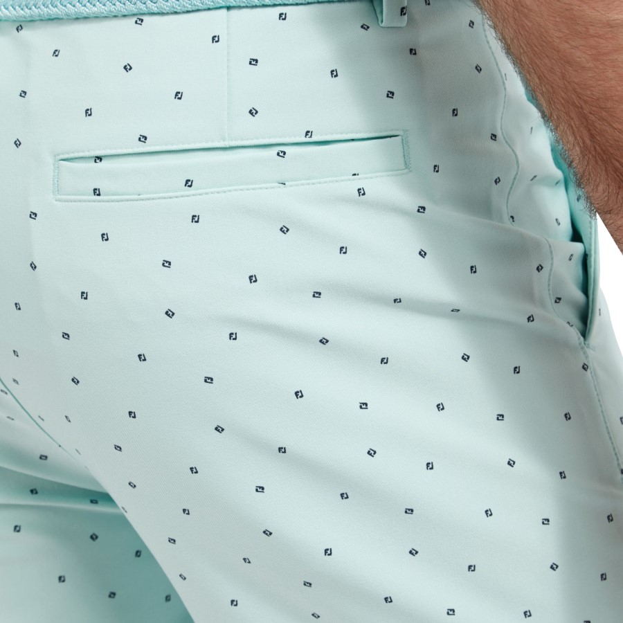 Footjoy Norge Mint-blå Fj Lite Tapered Fit Short