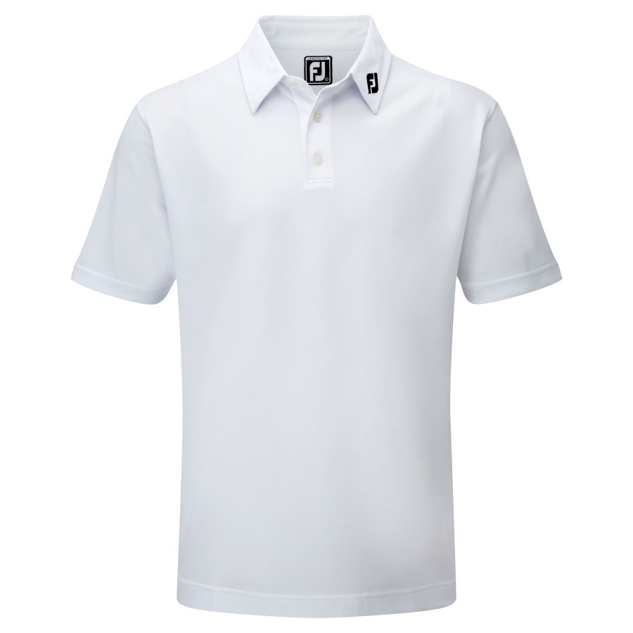 Stretch Pique Solid Footjoy Norge Hvit