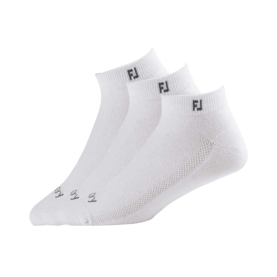 Footjoy Norge Prodry Lettvekts Sport 3 Par Pakke Hvit