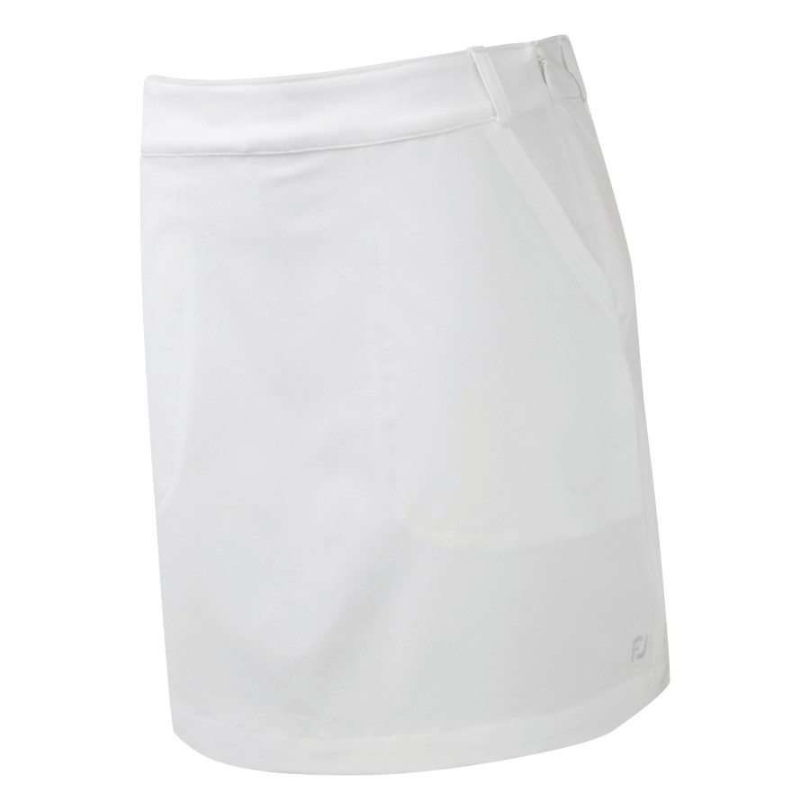 Footjoy Norge Hvit Golfleisure Lett Vevd Skort Dame