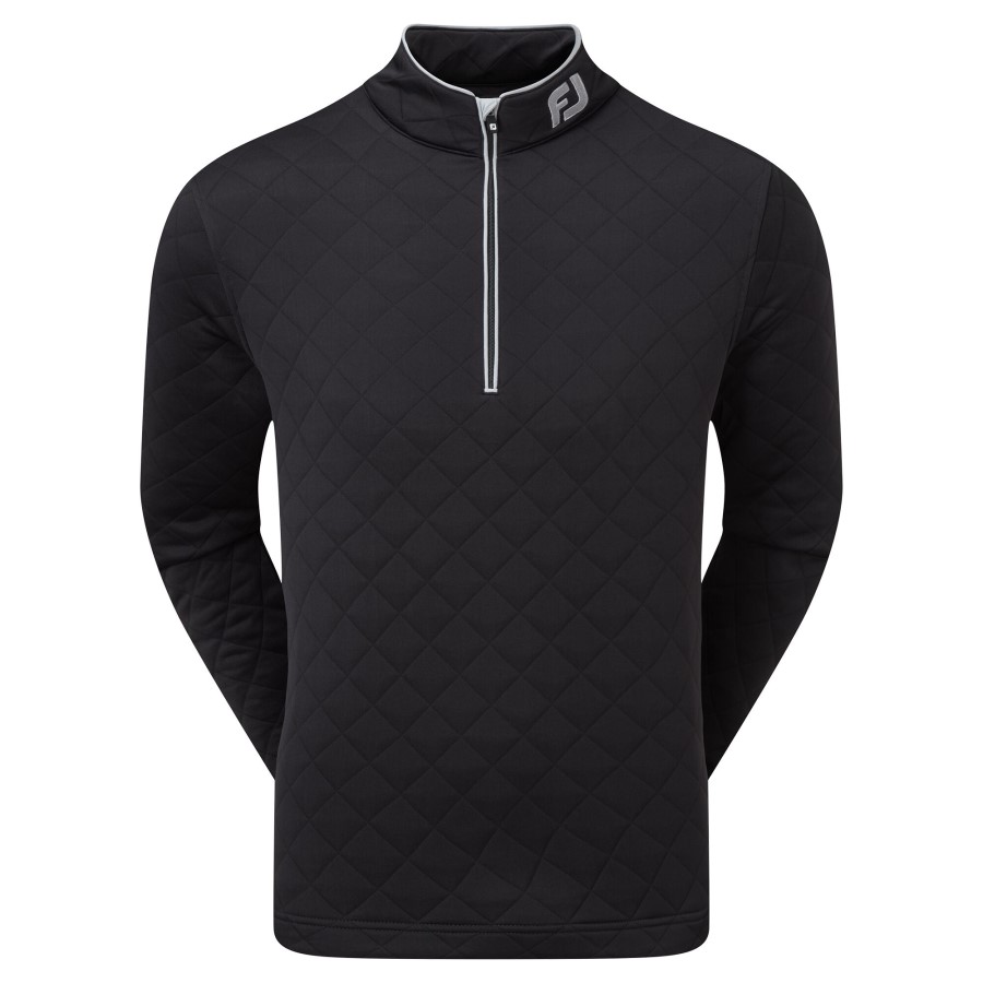 Footjoy Norge Fj Diamond Jacquard Chill-out Svart-hvit