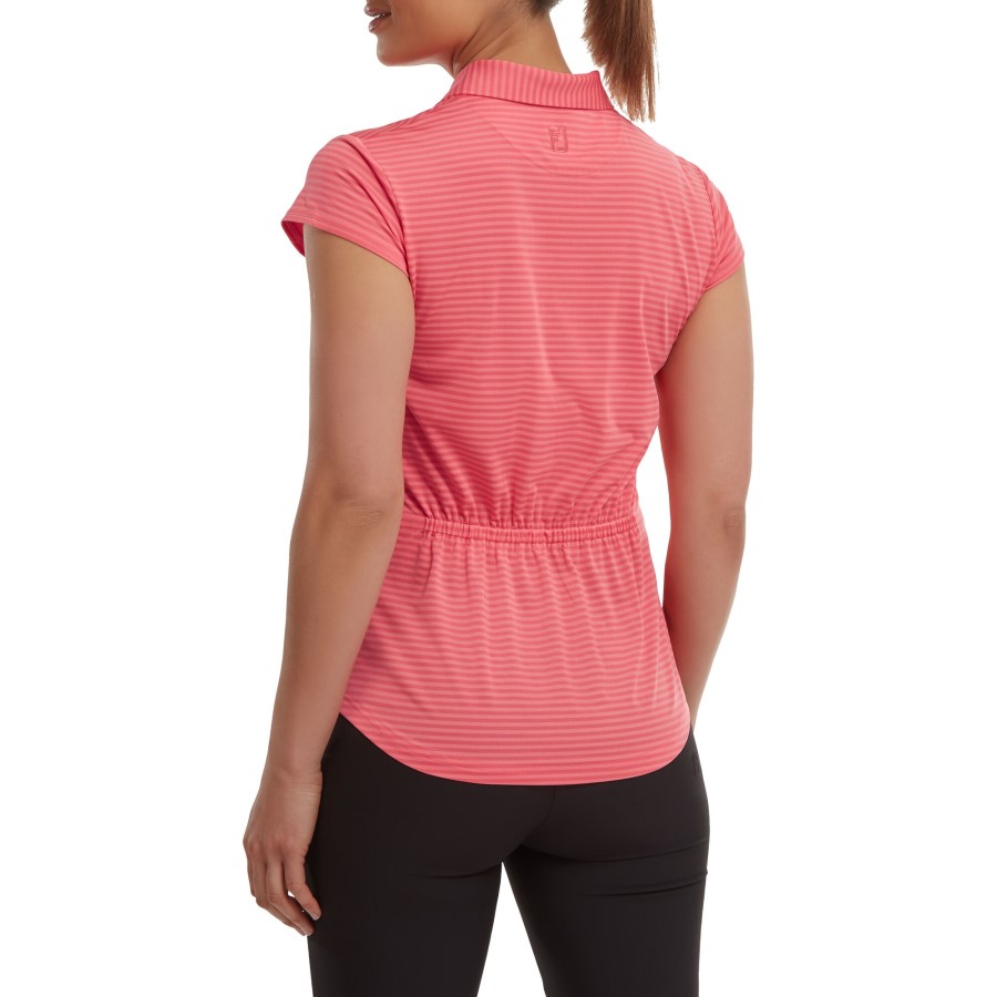 Footjoy Norge Tonal Stripe Lisle Bright Coral